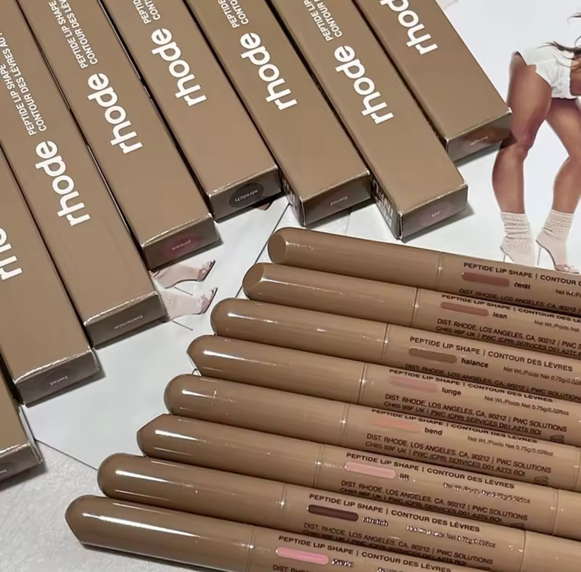 Rhode peptide lip shape